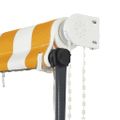 vidaXL Zaťahovacia markíza s LED 350x150 cm žlto-biela