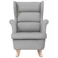 vidaXL Hojdacie kreslo Cloud Grey 74x90x102 cm Látka