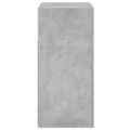 vidaXL Komoda s LED svetlami betónová sivá 80x35x75 cm