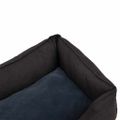 vidaXL Pelech pre psa tmavošedý 85,5x70x23 cm ľanový vzhľad flís
