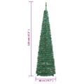 vidaXL Umelý vianočný stromček vyskakovací 50 LED zelený 120 cm