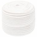 vidaXL Lodné lano biele 12 mm 250 m polypropylén