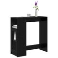 vidaXL Barový stôl 101 x 40 x 103,5 cm Kompozitné drevo Čierny dub