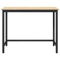 vidaXL stôl Sonoma dub 80 x 50 x 76,5 cm Inžinierske drevo a oceľ