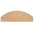 vidaXL Schodové rohože 15 ks 65x21x4 cm zlaté polkruhové veľké