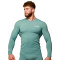 Kompresné tričko s dlhým rukávom Mid Blue - GymBeam, veľkosť XXXL