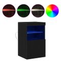 vidaXL LED komoda Čierny dub 41 x 37 x 67 cm Kompozitné drevo
