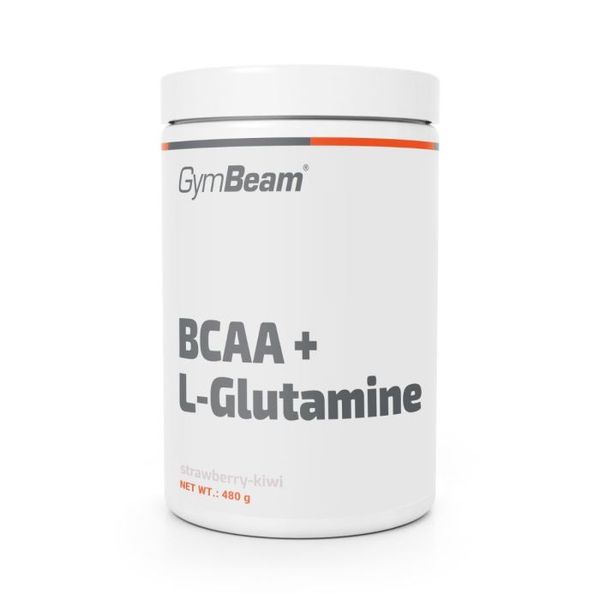 BCAA + L-glutamín – GymBeam, jahoda kiwi