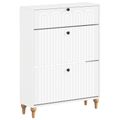 vidaXL Skriňa na topánky ALKMAAR 78 x 24 x 103 cm Kompozitné drevo