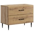 vidaXL Nočný stolík Dub artisan 62 x 34,5 x 47,5 cm Kompozitné drevo