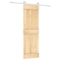 vidaXL Posuvné dvere Prírodná a biela 70 x 210 cm