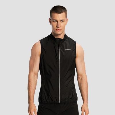 Pánska bežecká vesta Pulse X Black - GymBeam, veľkosť XL