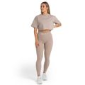 Dámske tričko CropTop Taupe - STRIX