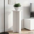 vidaXL Stojan na rastliny 2 ks Biela Ø40 x 80 cm Kompozitné drevo