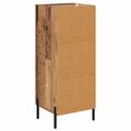 vidaXL Servírovacia skriňa Staré drevo 34 x 34.5 x 90 cm