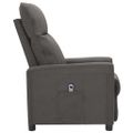 vidaXL Elektrické sklápacie kreslo tmavosivé látka