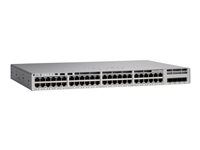 Cisco Meraki Catalyst 9200L-48P-4X - Prepínač - L3 - riadený - 48 x 10/100/1000Base-T (PoE+) + 4 x 1 Gigabit / 10 Gigabit SFP+ (uplink) - Montovateľný do rozvádzača - PoE+ (740 W) - AC