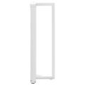 vidaXL Nohy barového stola v tvare T, 2 ks, biele, 40x35x(110-111) cm, oceľové