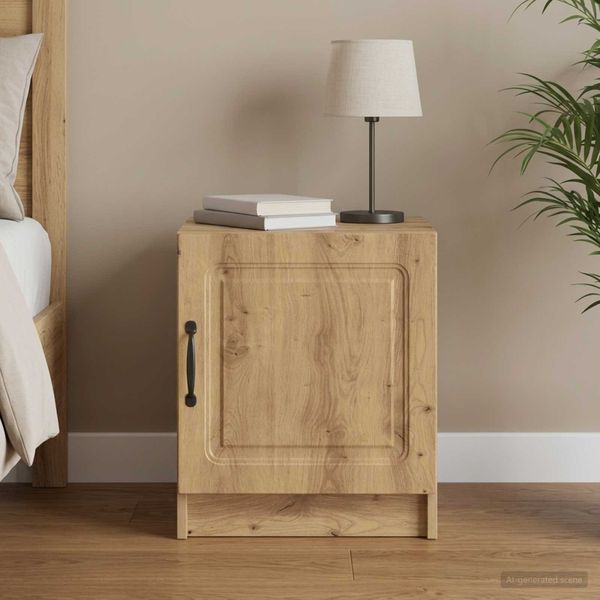 vidaXL Nočný stolík Dub artisan 43 x 34,5 x 47 cm Kompozitné drevo