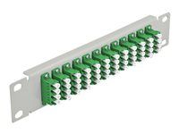 10" Fiber Optic Patch Panel 12 portov LC Q