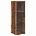 vidaXL Highboard Staré drevo 35 x 37 x 109 cm Kompozitné drevo