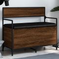 vidaXL Úložná lavička hnedý dub 85,5x42x73,5 cm kompozitné drevo