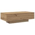 vidaXL Konferenčný stolík dub artisan 100x49,5x31 cm kompozitné drevo