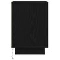 vidaXL Nočné skrinky s LED osvetlením 2 ks Čierna 38x34x50 cm