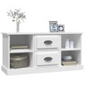 vidaXL TV skrinka biela 99,5x35,5x48 cm spracované drevo
