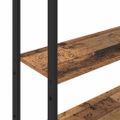 vidaXL Knižnica 6 úrovní 60 x 24 x 161 cm Kompozitné drevo Staré drevo