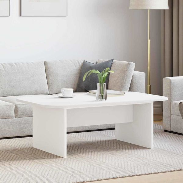 vidaXL Konferenčný stolík Biela 93 x 53 x 33 cm Kompozitné drevo