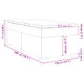 vidaXL Posteľný rám boxsping s matracom ružový 100x200 cm zamat