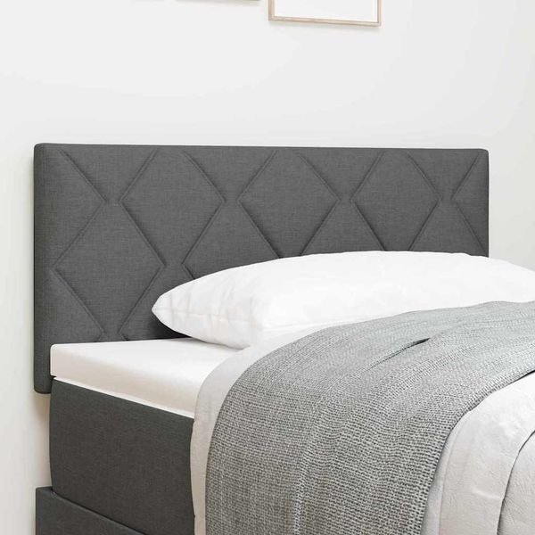 vidaXL LED hlavová doska Biely 100 cm látka