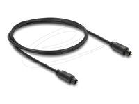 Delock - Digitálny audio kábel (optický) - TOSLINK s pinmi (male) do TOSLINK s pinmi (male) - 1 m - optické vlákno - čierna