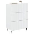 vidaXL Zásuvkový kabinet Biela 66 x 34,5 x 92 cm Kompozitné drevo