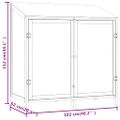 vidaXL Záhradná kôlňa biela 102x52x112 cm masívne jedľové drevo