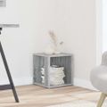 vidaXL Príručný stolík sivý dub sonoma 33x33x34,5 cm spracované drevo