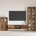 vidaXL Servírovacia skriňa FLORIN 55,5 x 29 x 100 cm Staré drevo