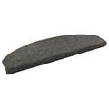 vidaXL Samolepiace schodové rohože 15 ks 80 x 24,5 x 3,5 cm Tmavosivá