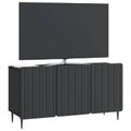 vidaXL TV skrinka 99 x 34,5 x 52 cm Čierna Kompozitné drevo