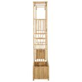 vidaXL Záhradný oblúk Prírodná 177 x 40 x 205 cm Bambus