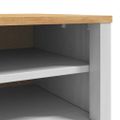 vidaXL Lavica do chodby FLORO Biela 115 x 40 x 45 cm