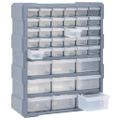 vidaXL Organizér s 39 zásuvkami 38x16x47 cm