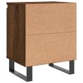 vidaXL Nočné skrinky 2 ks hnedý dub 40x30x50 cm kompozitné drevo