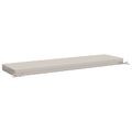 vidaXL Vankúš na lavičku SOEST 100% polyester Biela 150 x 40 x 8 cm