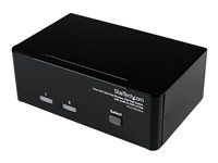 DVI and VGA w/ Audio and USB 2.0 Hub - Dual Monitor / Display / Screen KVM Switch - DVI VGA (SV231DDVDUA) - Prepínač KVM / audio / USB - 2 x KVM / zvuk / USB - 1 miestny používateľ - desktop - pre P/N: IM12D1500P, SVA12M2NEUA, SVA12M5NA, USBDVI4N1A6, USBVGA4N1A10, USBVGA4N1A6