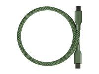 PanzerGlass empower magnetický kábel 240 W USB-C/USB-C, 1,5 m zelený