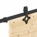 vidaXL Posuvné dvere NARVIK Prírodná a čierna 95 x 210 cm (213,5 cm)