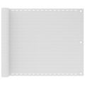 vidaXL Balkónová markíza biela 75x300 cm HDPE