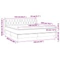 vidaXL Boxspring posteľ s matracom zelená 160x200 cm látka